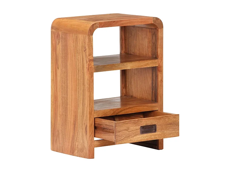 Ballynahown  Table de chevet 40x30x60 cm Bois acacia massif et finition miel