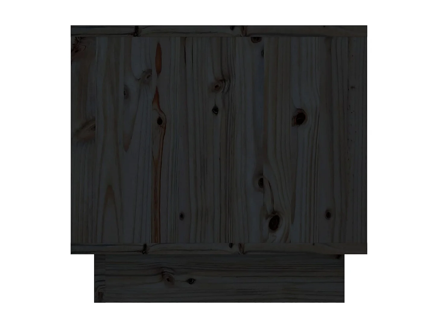 Vidgar  Table de chevet Noir 35x34x32 cm Bois de pin solide