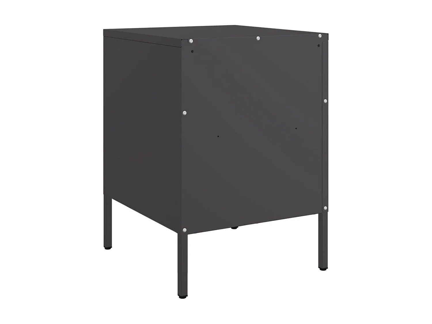 Sundby  Nachttisch Schwarz 36x39x50,5 cm Stahl