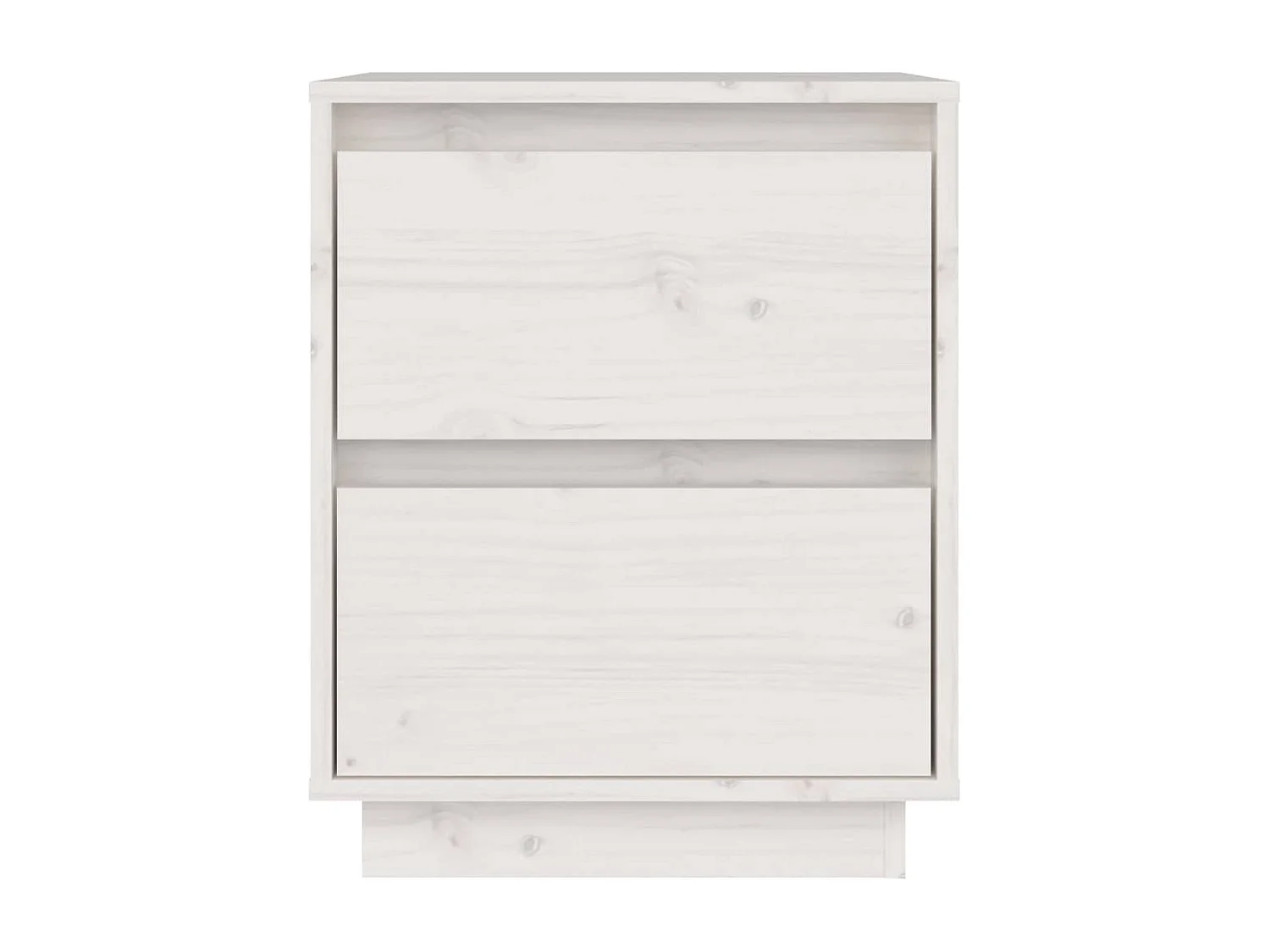 Maverick  Tables de chevet 2 pcs Blanc 40x35x50 cm Bois de pin solide