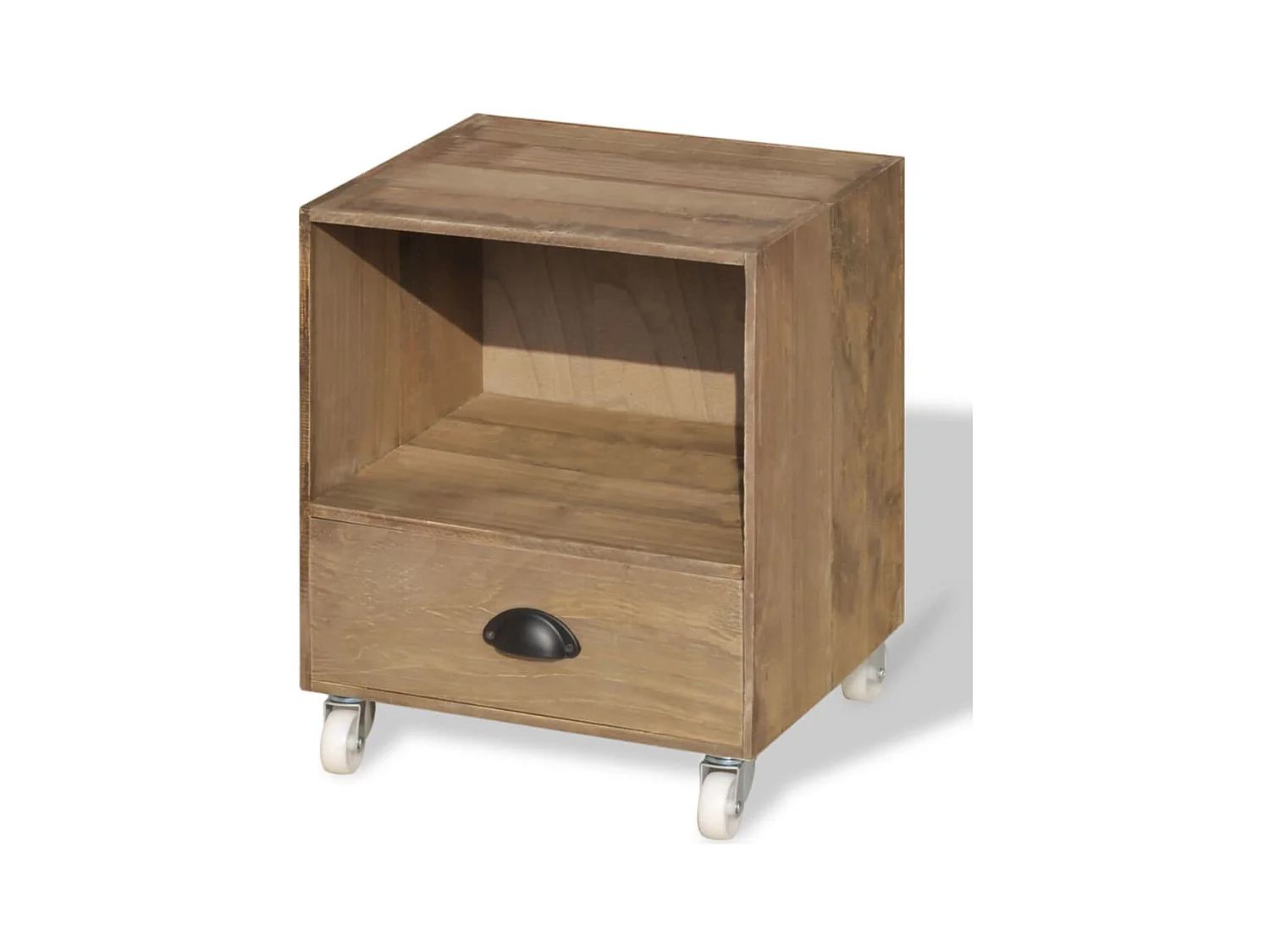 Louis-René-Francis  Tables de chevet 2 pcs marron bois massif