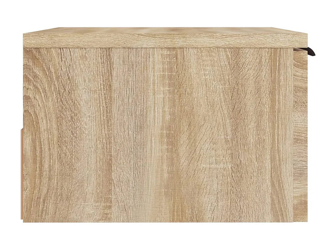 Steve James  Nachtkastjes 2 st wandgemonteerd 34x30x20 cm sonoma eikenkleur