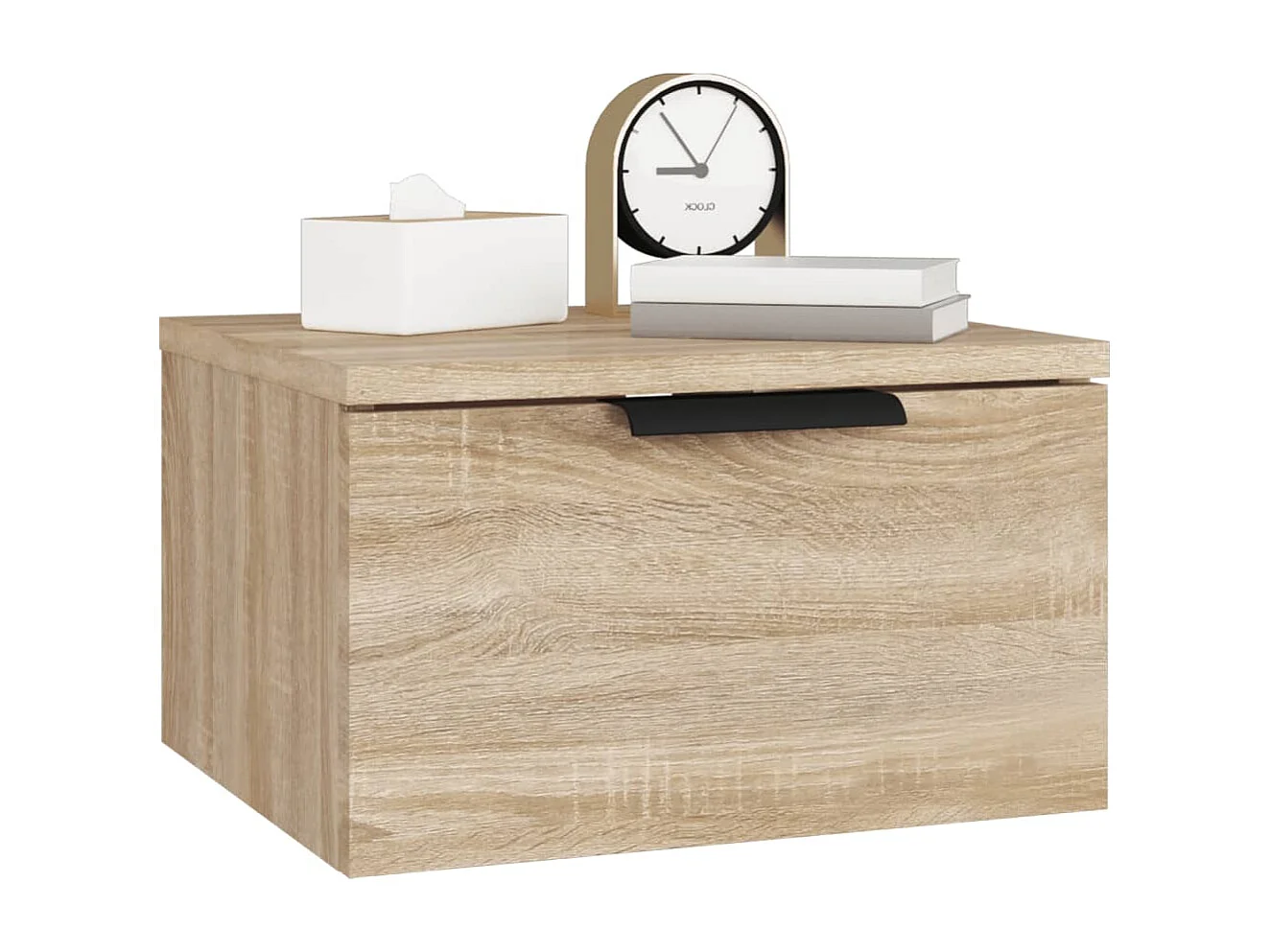 Steve James  Nachtkastjes 2 st wandgemonteerd 34x30x20 cm sonoma eikenkleur