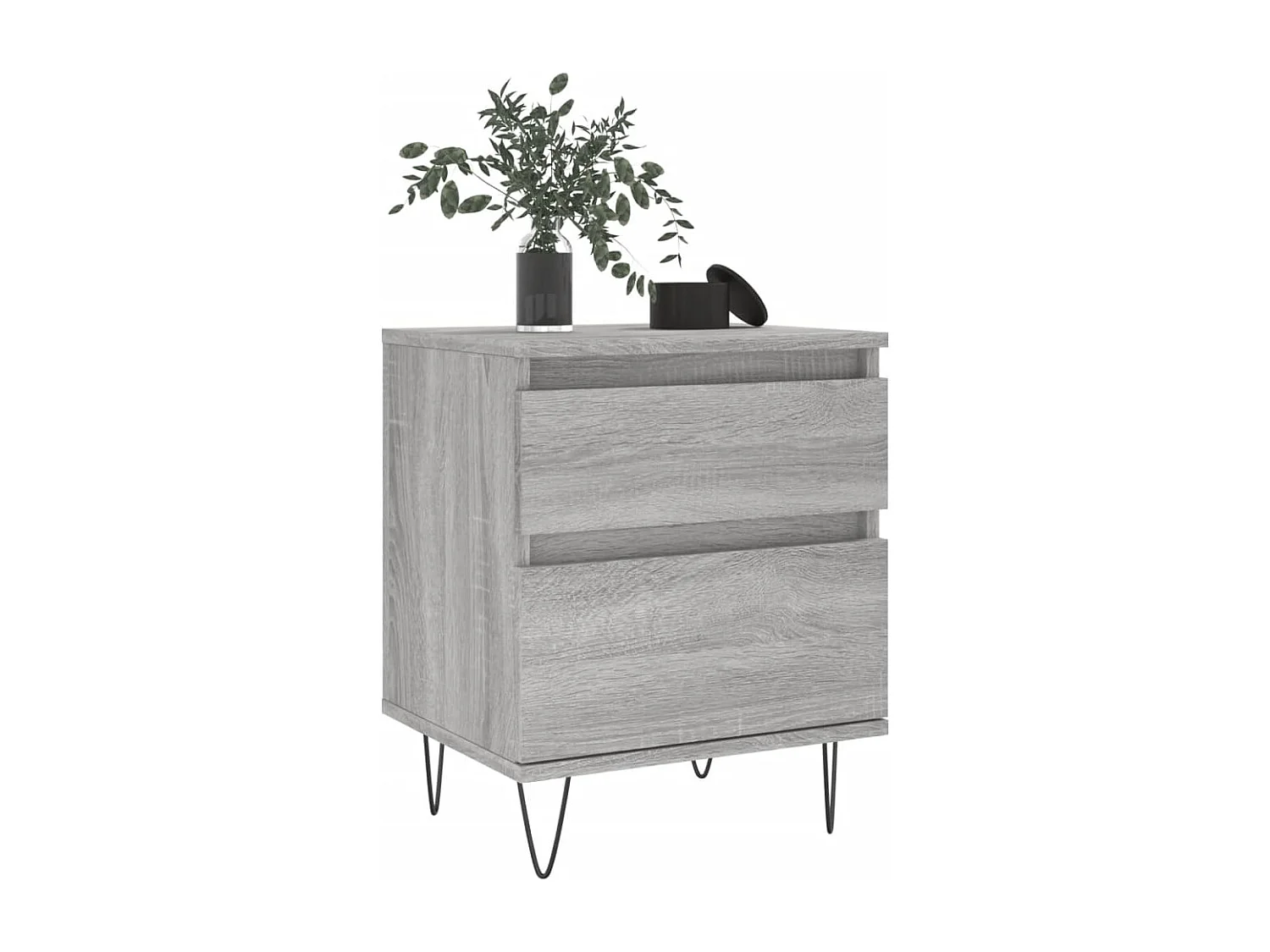 Ineke  Tables de chevet 2 pcs sonoma gris 40x35x50 cm bois ingénierie