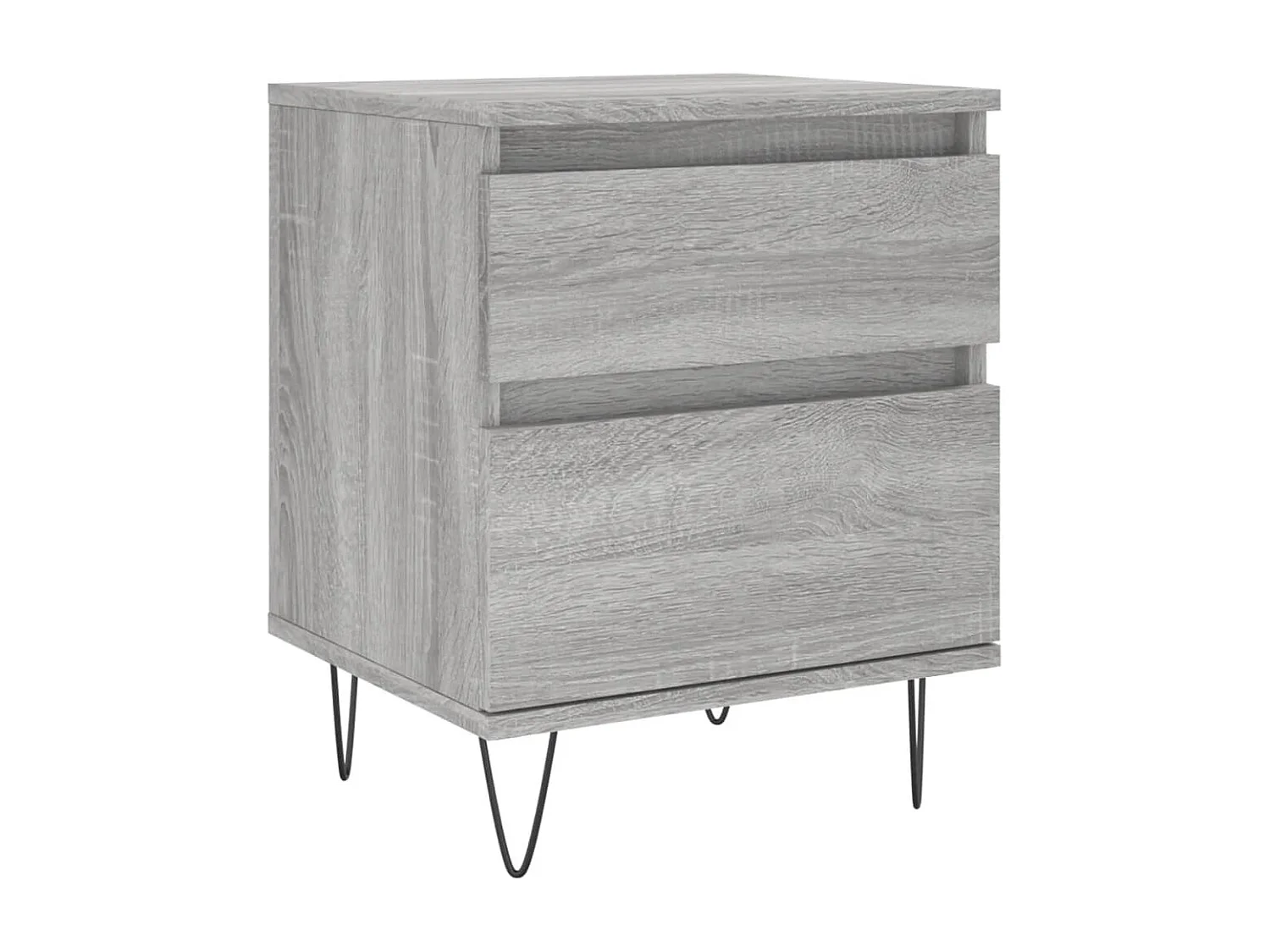 Ineke  Tables de chevet 2 pcs sonoma gris 40x35x50 cm bois ingénierie