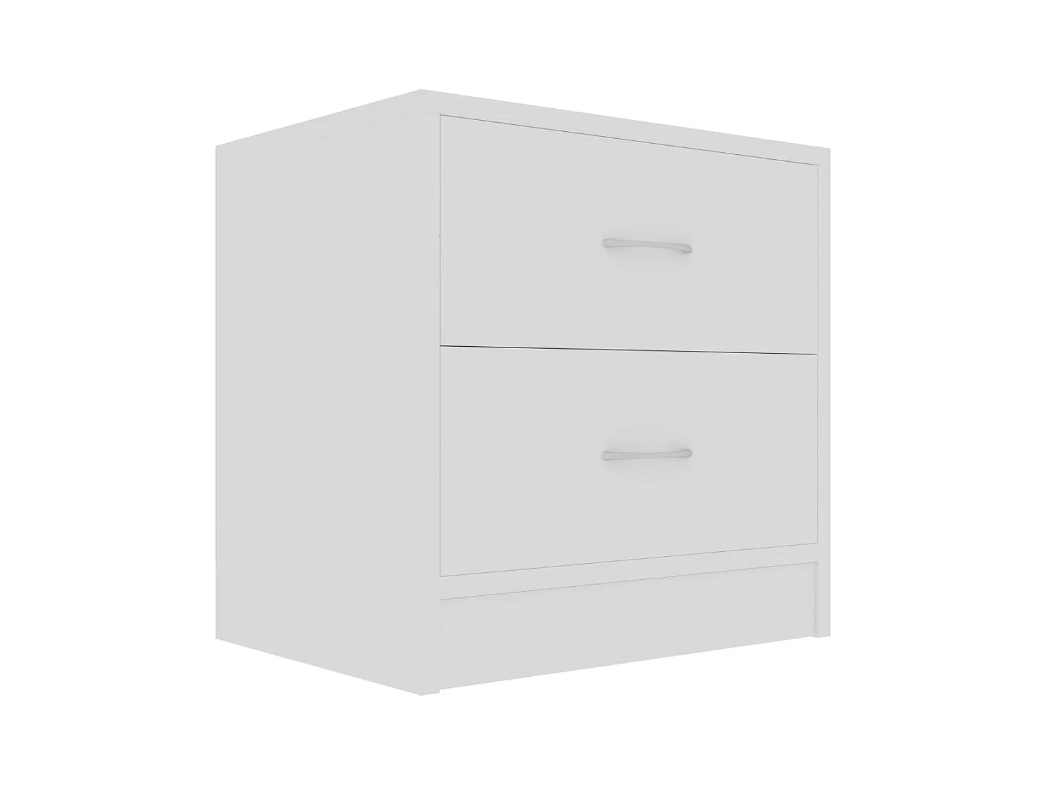 Wytse  Tables de chevet 2 pcs Blanc 40x30x40 cm Bois d'ingénierie