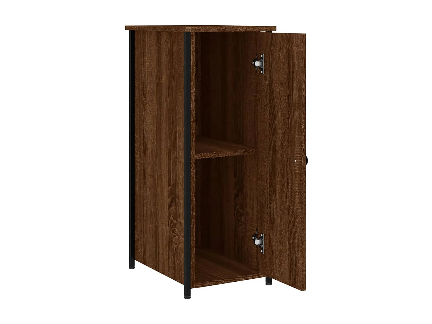 Kearney  Tables de chevet 2pcs chêne marron 32x42x80cm bois d'ingénierie