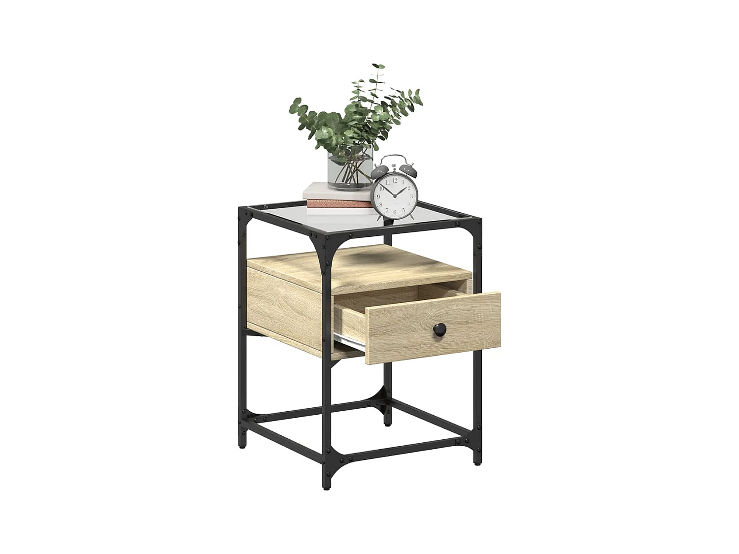 Kirsi  Tables de chevet 2 pcs chêne sonoma 40x40x55 cm bois ingénierie