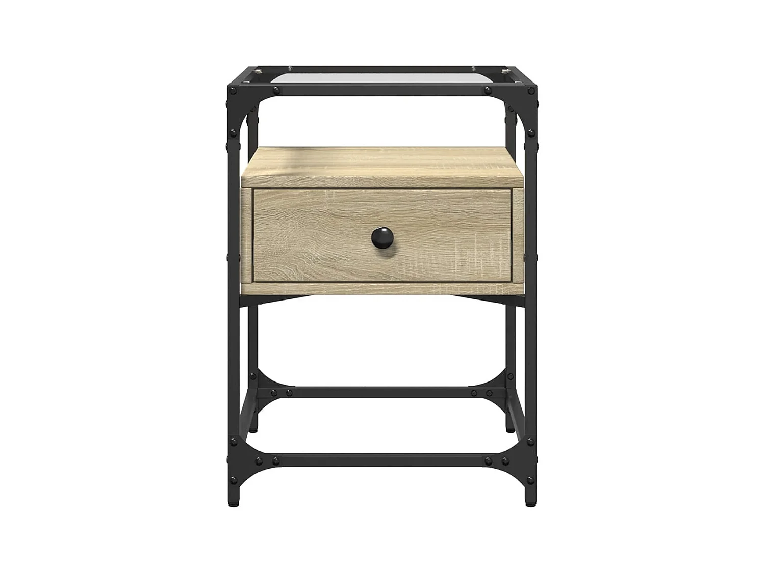 Kirsi  Tables de chevet 2 pcs chêne sonoma 40x40x55 cm bois ingénierie