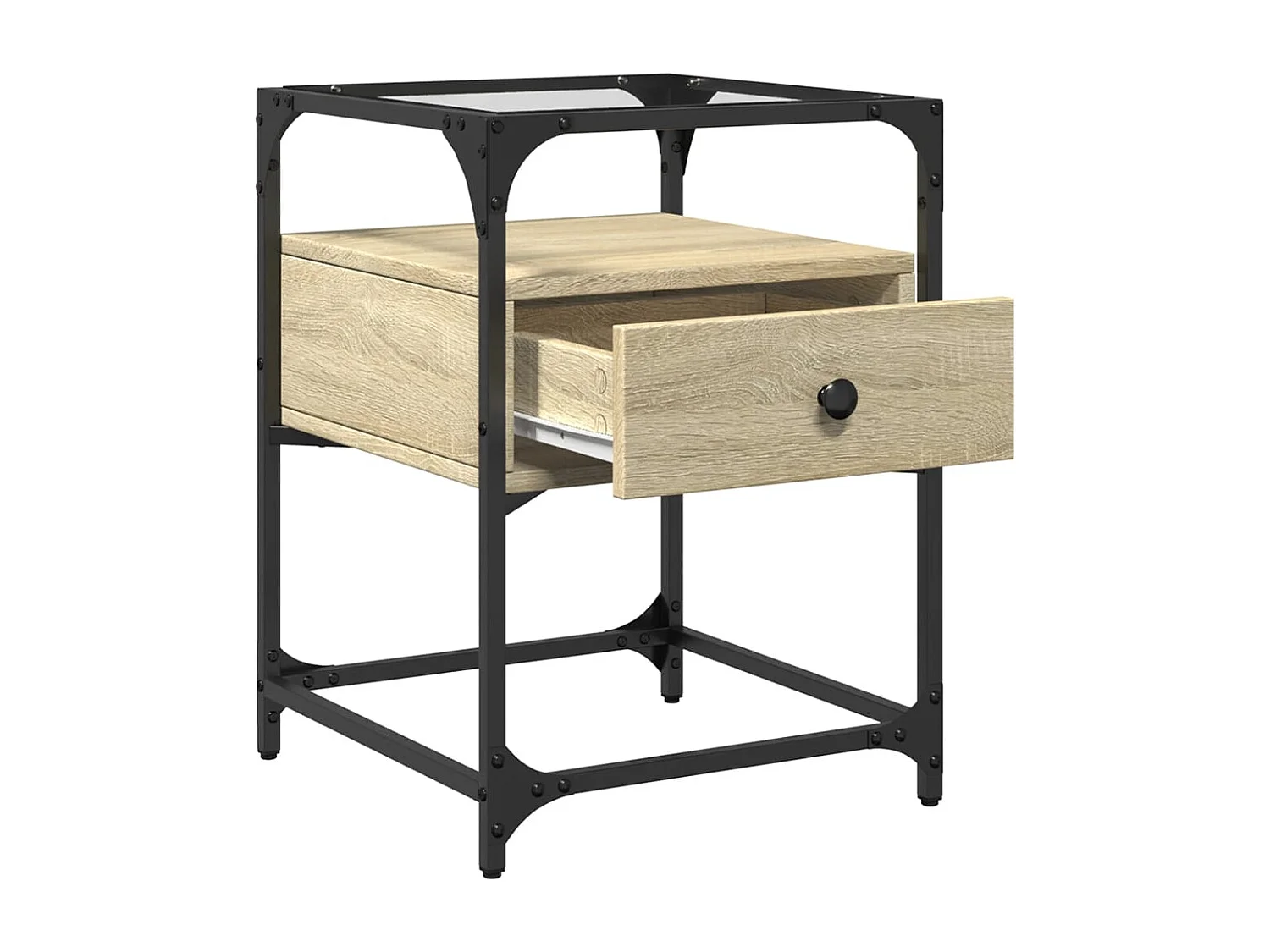 Kirsi  Tables de chevet 2 pcs chêne sonoma 40x40x55 cm bois ingénierie