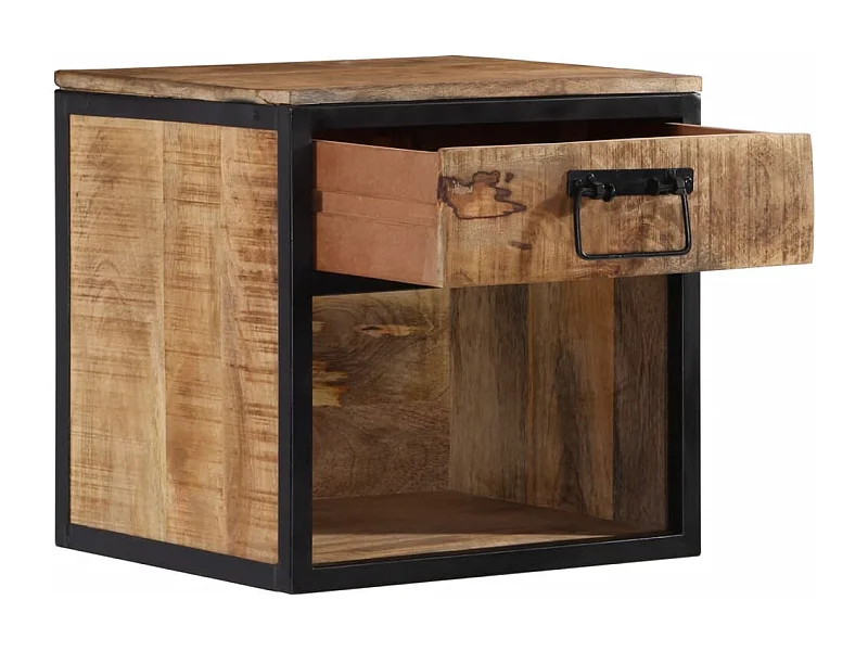 Garden Furniture -  Table de chevet 40x35x40 cm bois de manguier massif