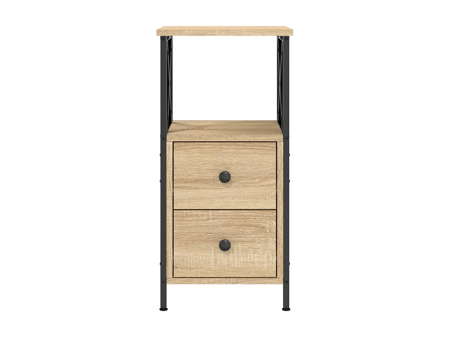 Quinn Hope  Comodini 2 pz Rovere Sonoma 34x35,5x70 cm in Legno Multistrato