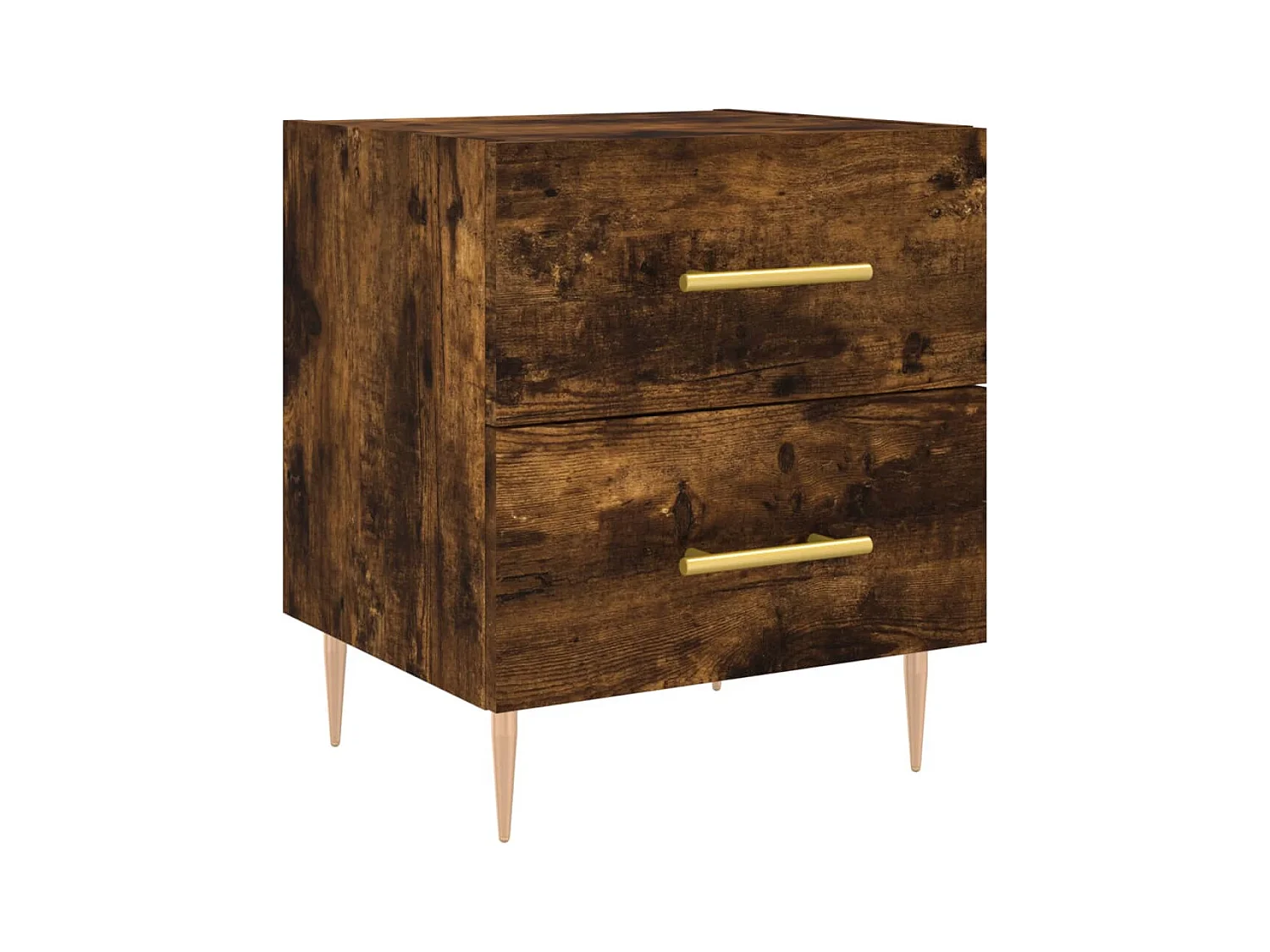 Villa Park  Tables de chevet 2pcs chêne fumé 40x35x47,5cm bois d’ingénierie