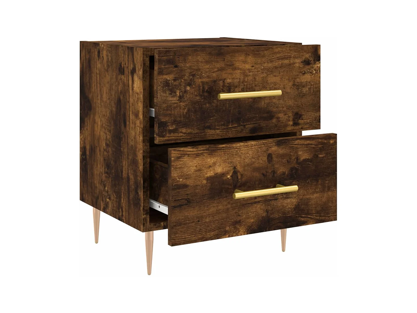 Villa Park  Tables de chevet 2pcs chêne fumé 40x35x47,5cm bois d’ingénierie