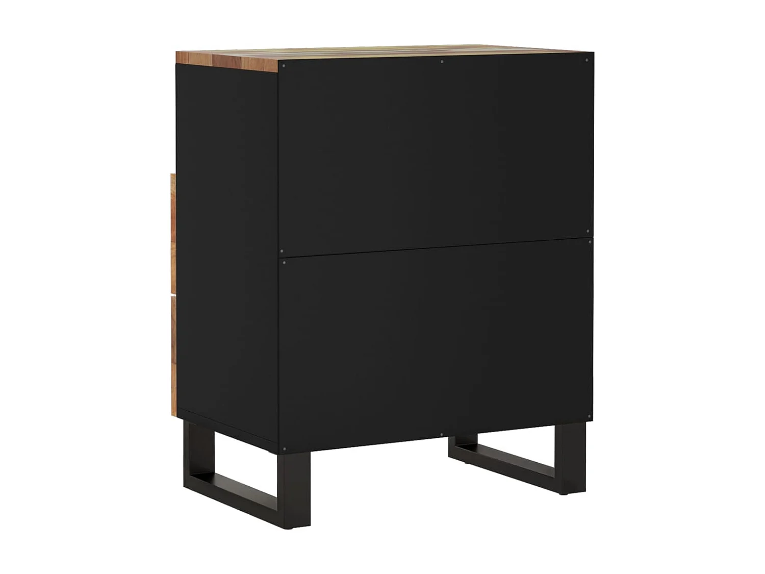 Glynnor  Nachttisch 50x33x62 cm Altholz Massiv & Holzwerkstoff