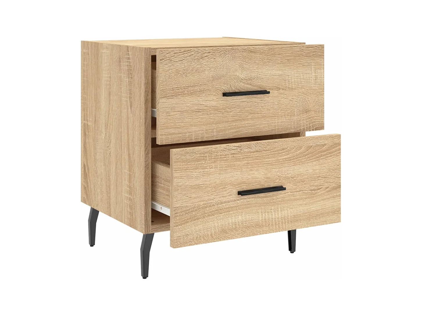 Brad John  Table de chevet chêne sonoma 40x35x47,5 cm bois d’ingénierie