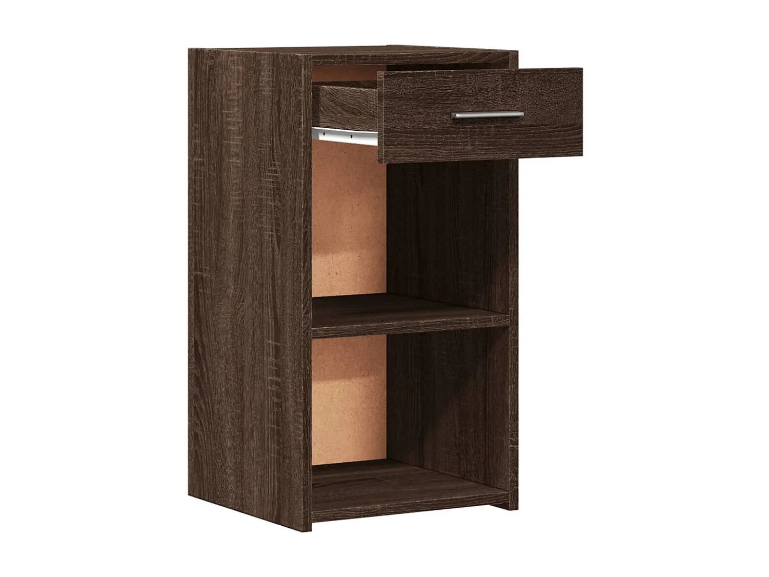 Ragna  Comodini 2 pz Rovere Marrone 35x34x65 cm in Legno Multistrato