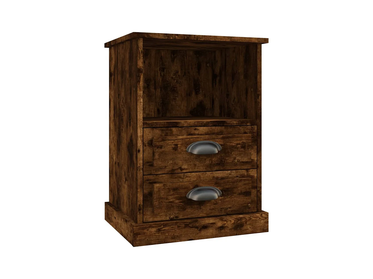 Karly  Table de chevet chêne fumé 43x36x60 cm