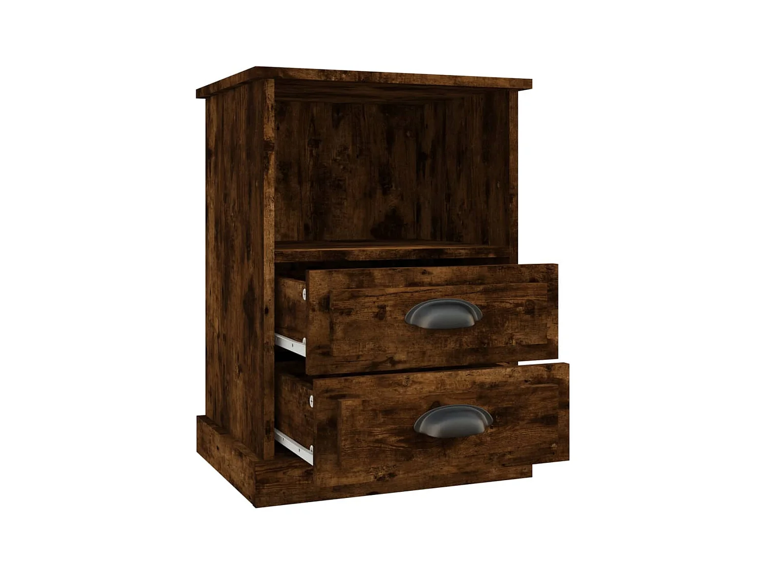 Karly  Table de chevet chêne fumé 43x36x60 cm