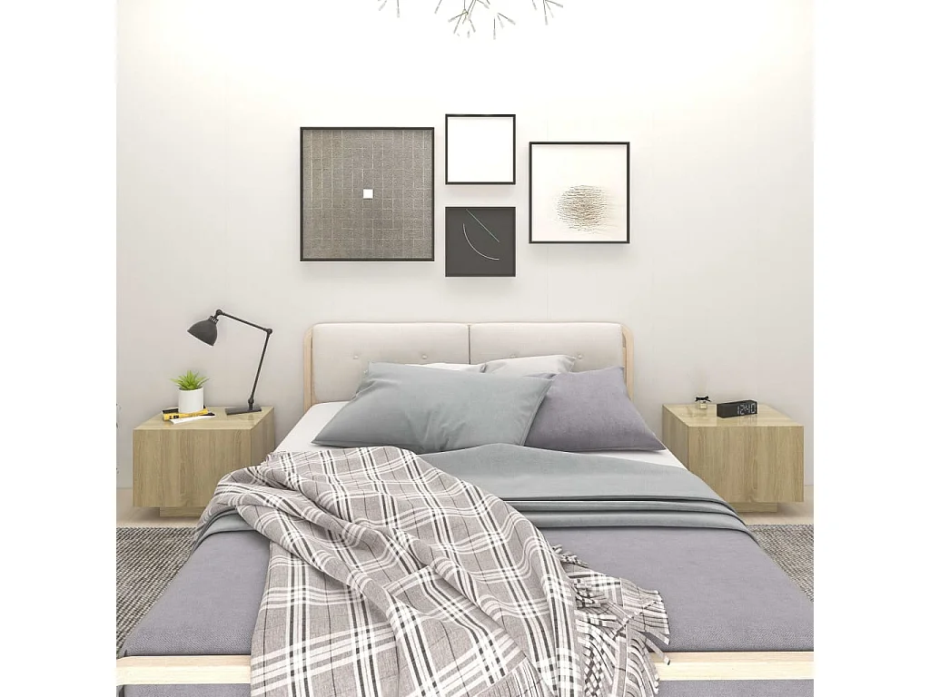 Cedar City  Nachttisch Sonoma-Eiche 100x35x40 cm Holzwerkstoff