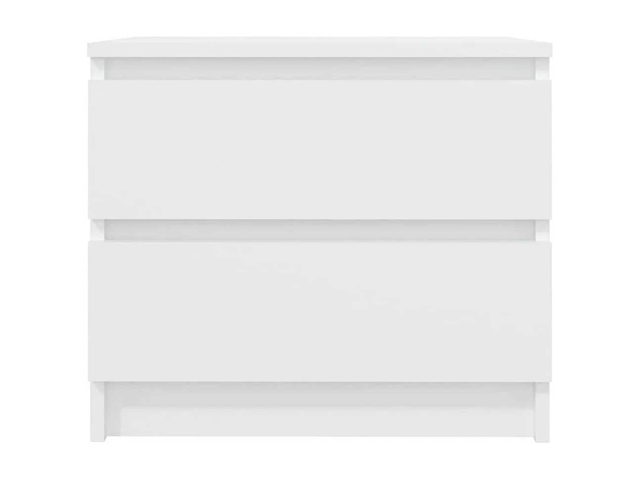 Weldon Spring  Tables de chevet 2 pcs Blanc 50x39x43,5 cm Aggloméré