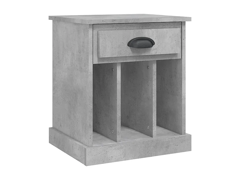 Verónica Paz  Table de chevet gris béton 43x36x50 cm