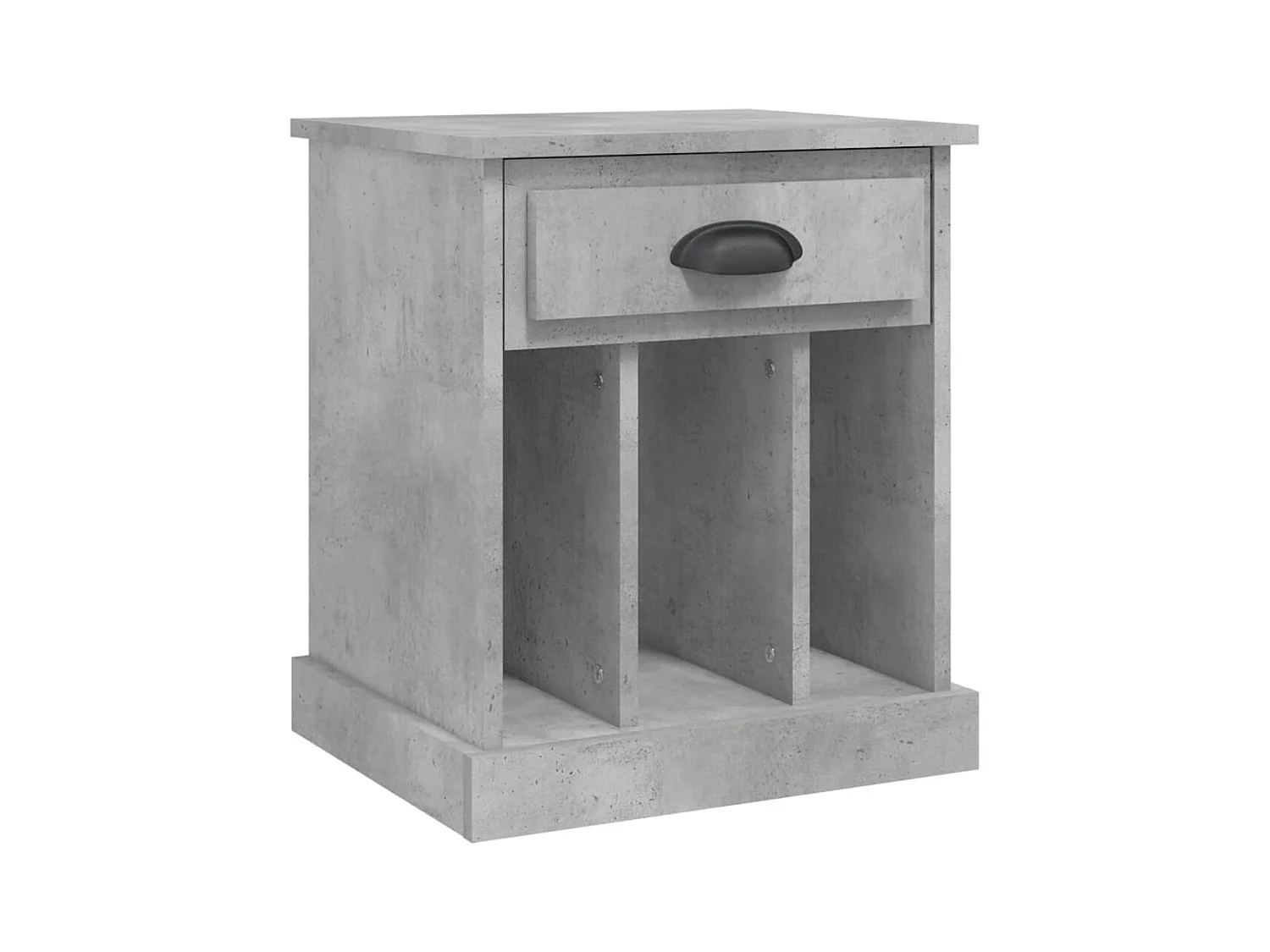 Verónica Paz  Table de chevet gris béton 43x36x50 cm