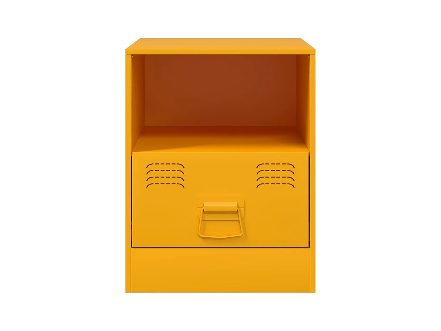 Elthor  Tables de chevet 2 pcs jaune moutarde 34,5x39x44 cm acier