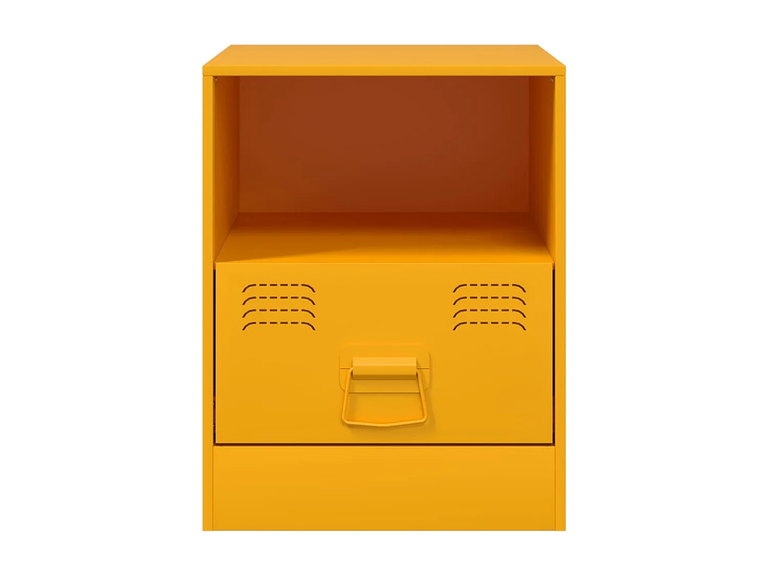 Elthor  Tables de chevet 2 pcs jaune moutarde 34,5x39x44 cm acier