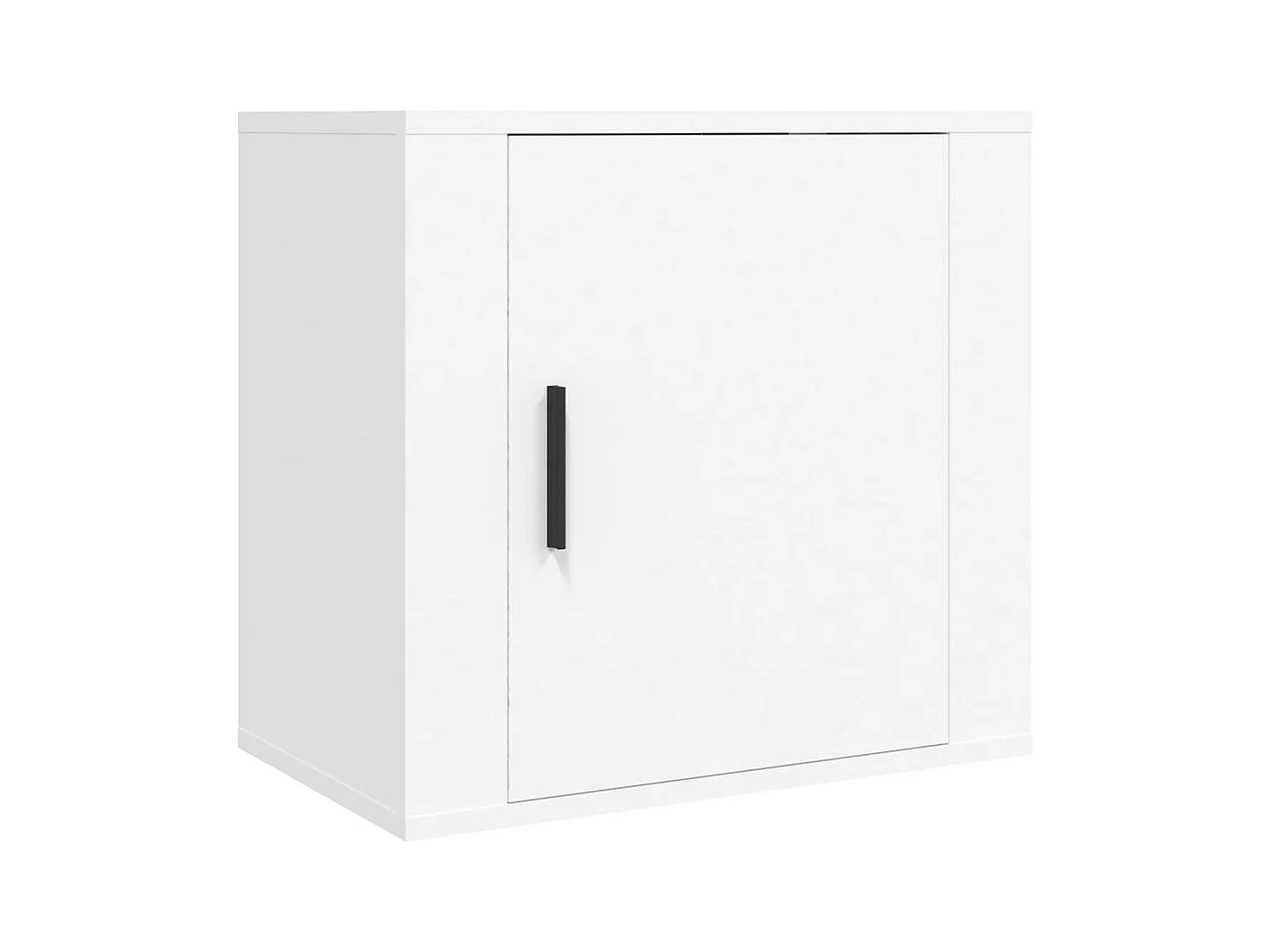 Almond  Table de chevet murale Blanc 50x30x47 cm