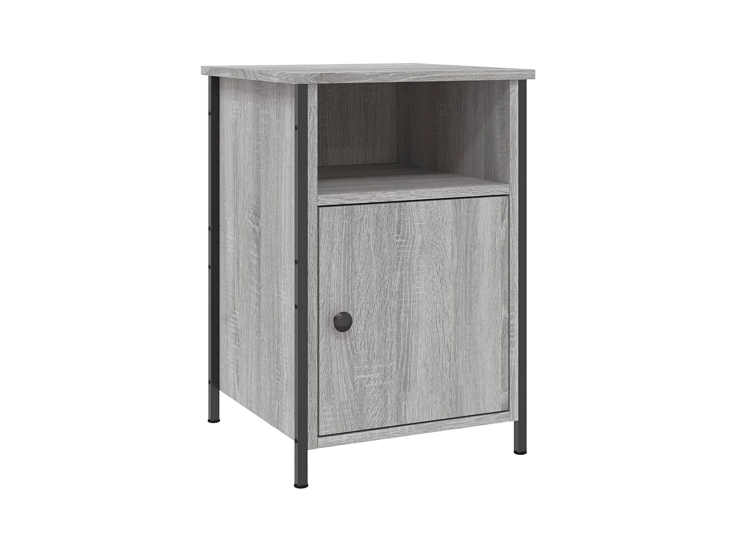 Lindra  Table de chevet sonoma gris 40x42x60 cm bois d'ingénierie