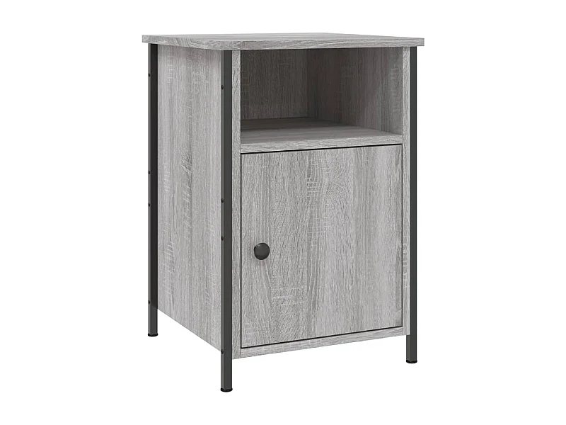 Lindra  Nachttisch Grau Sonoma 40x42x60 cm Holzwerkstoff