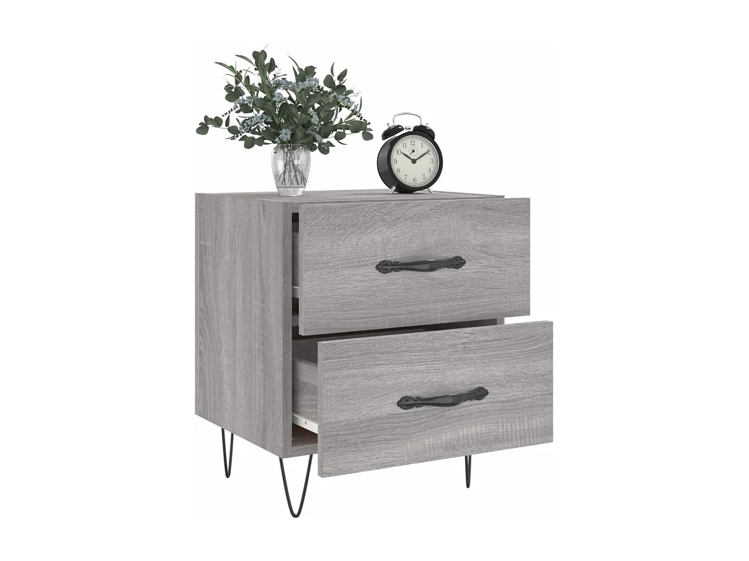 Alameda  Tables de chevet 2 pcs sonoma gris 40x35x47,5 cm