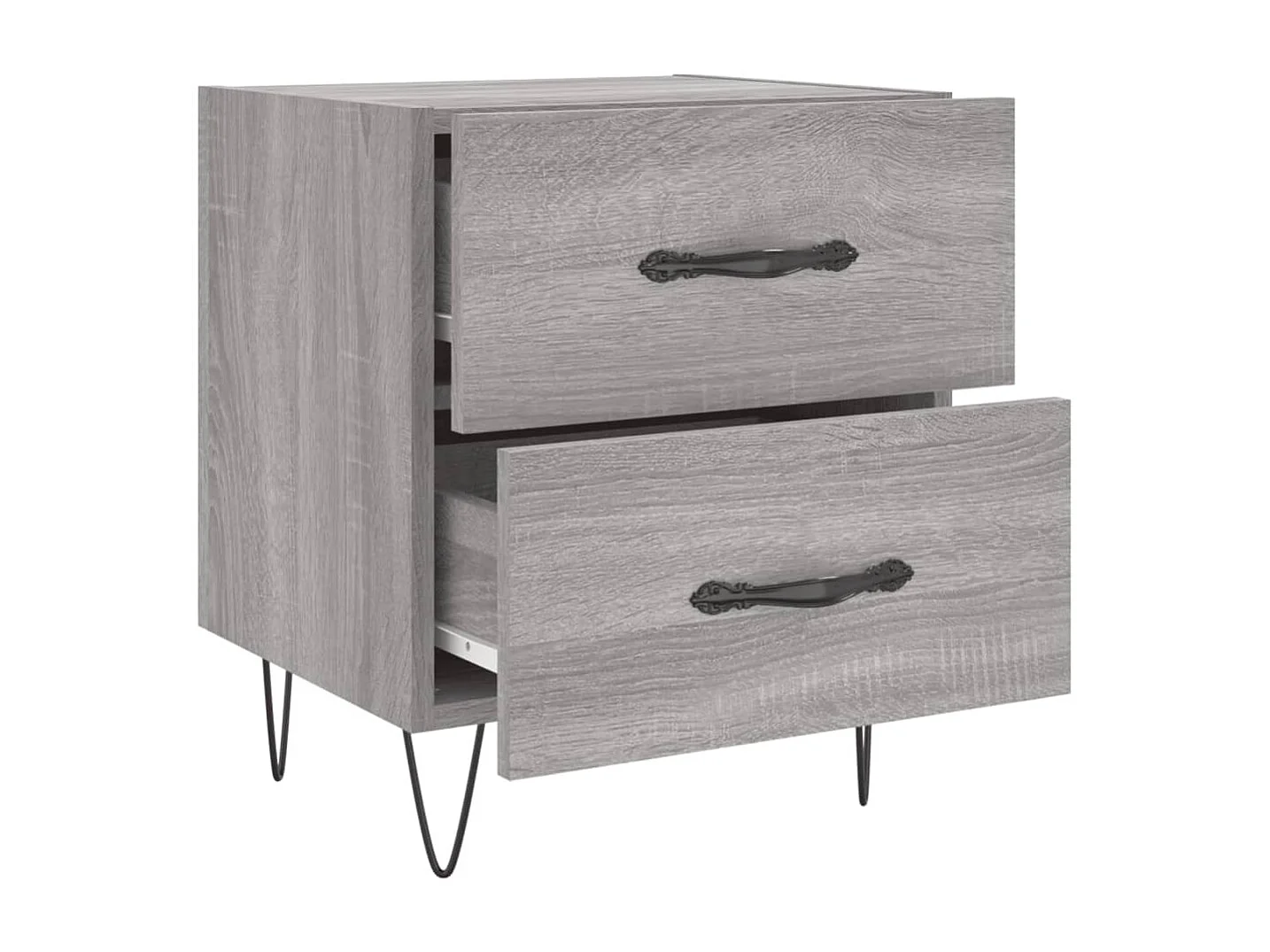 Alameda  Tables de chevet 2 pcs sonoma gris 40x35x47,5 cm