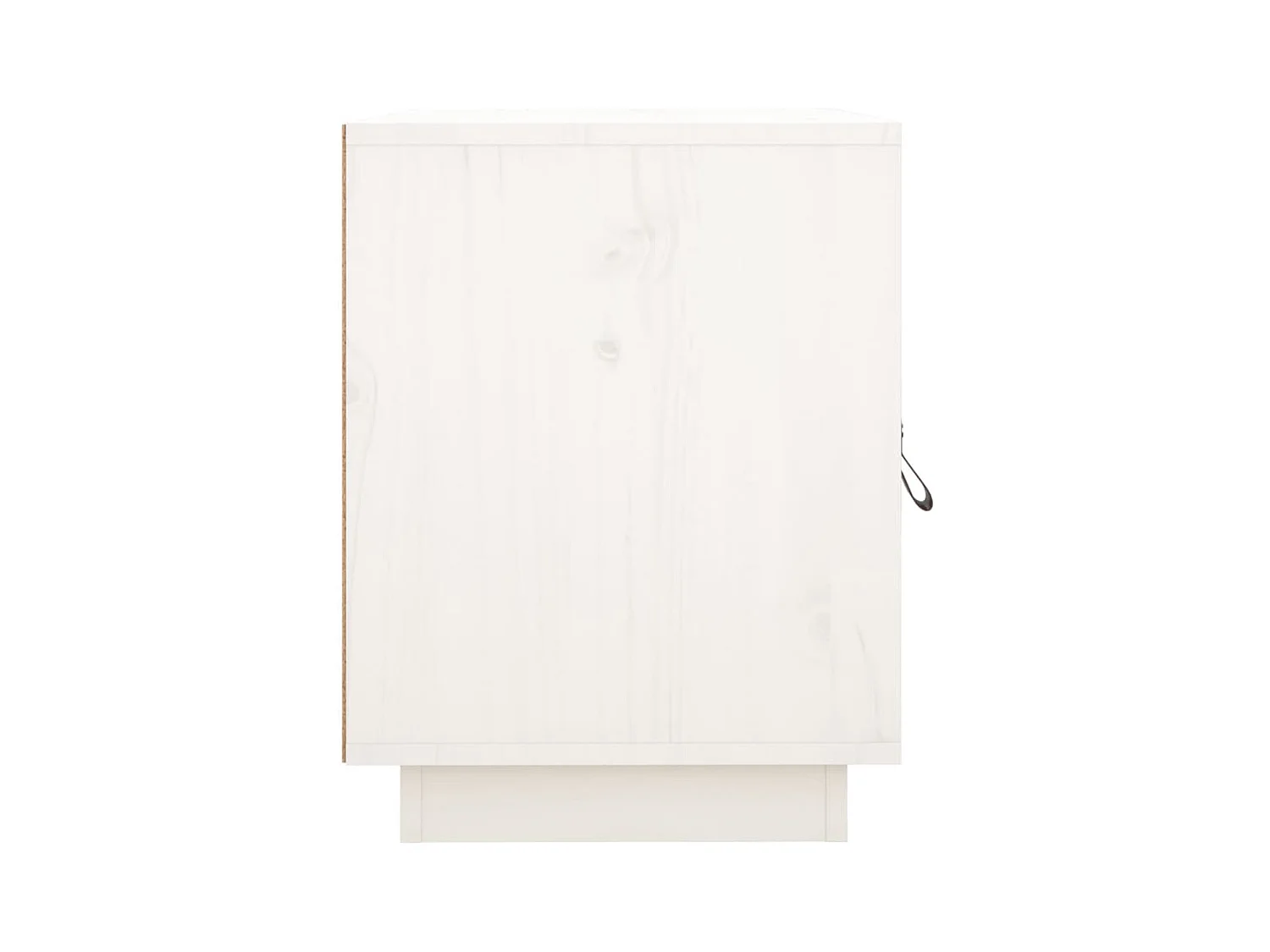 Clark Mills  Tables de chevet 2 pcs Blanc 40x34x45 cm Bois de pin massif