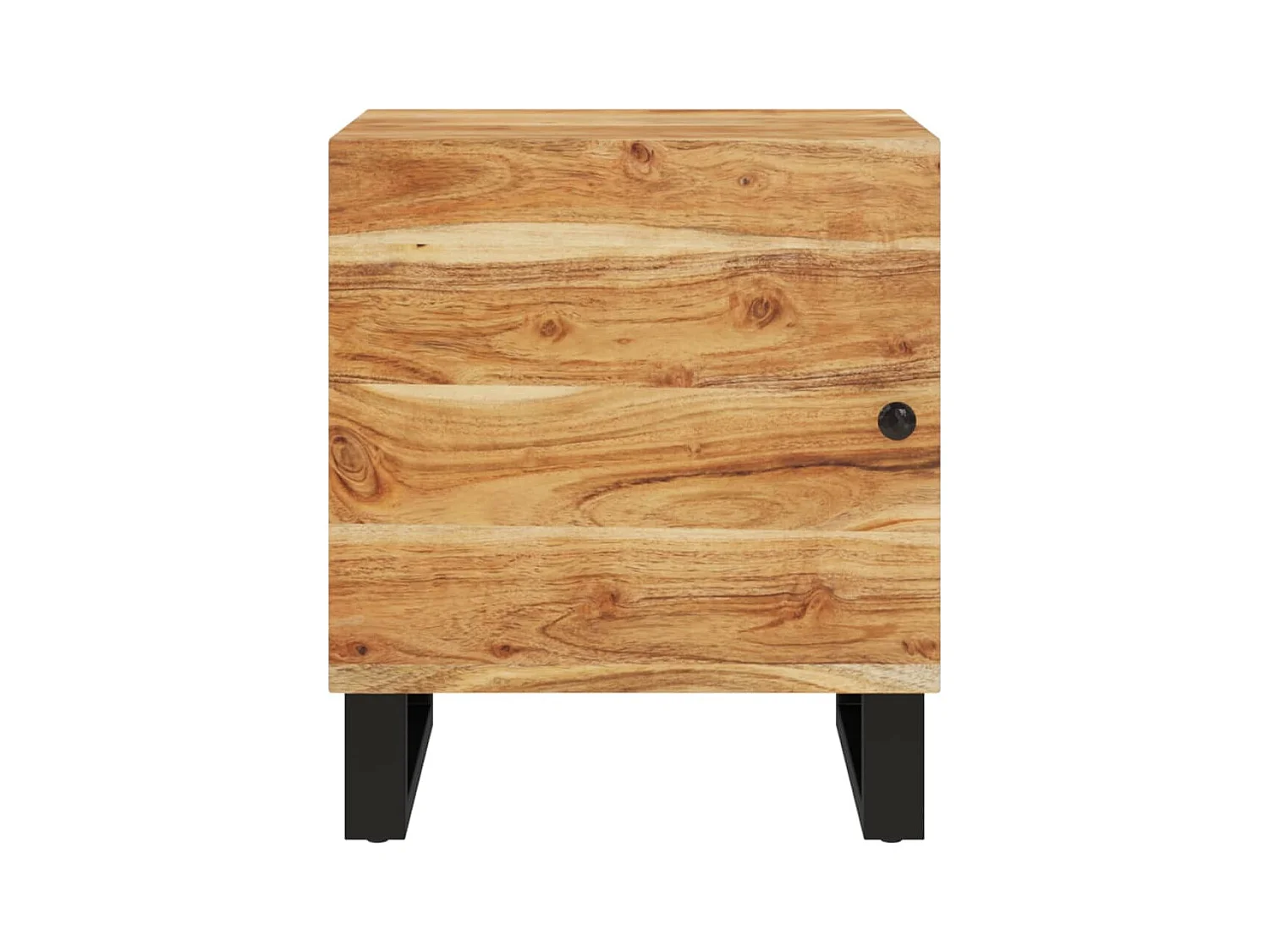 Tanja  Nachttische 2 Stk. 40x33x46 cm Massivholz Akazie