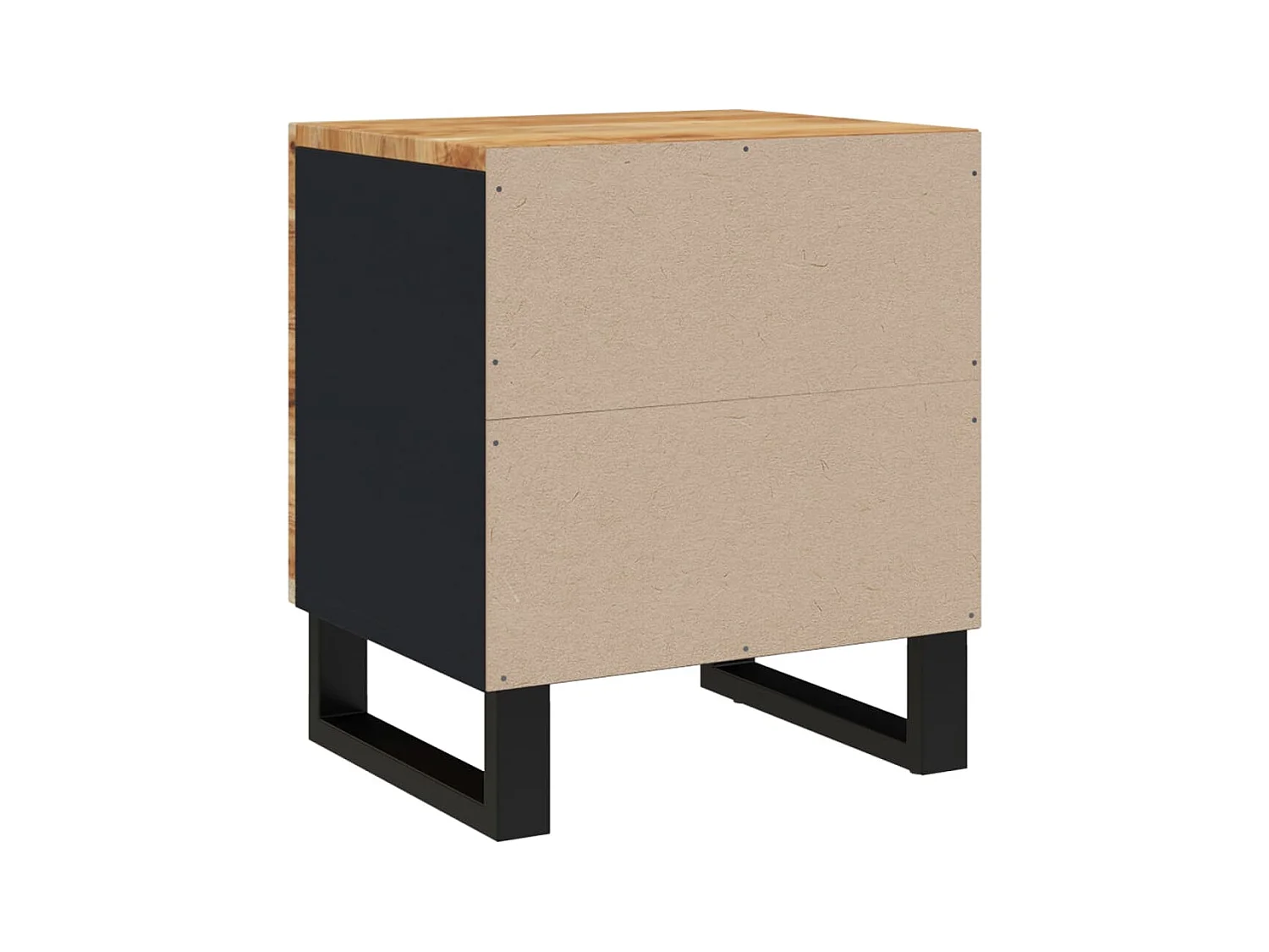 Tanja  Nachttische 2 Stk. 40x33x46 cm Massivholz Akazie