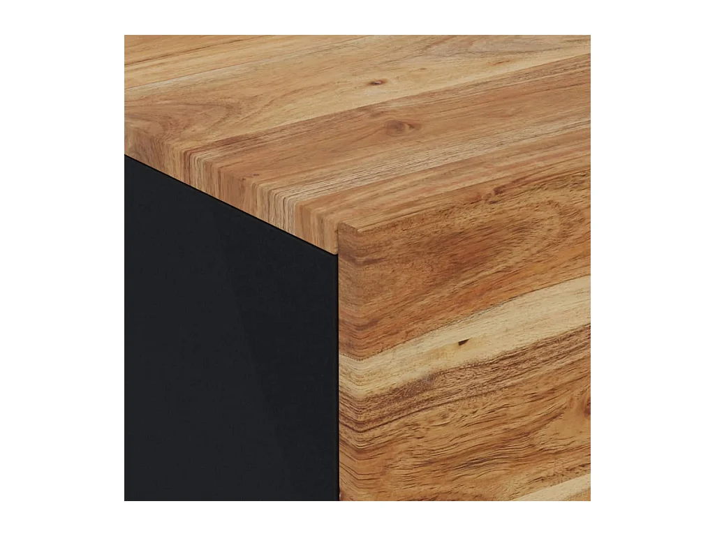 Tanja  Nachttische 2 Stk. 40x33x46 cm Massivholz Akazie