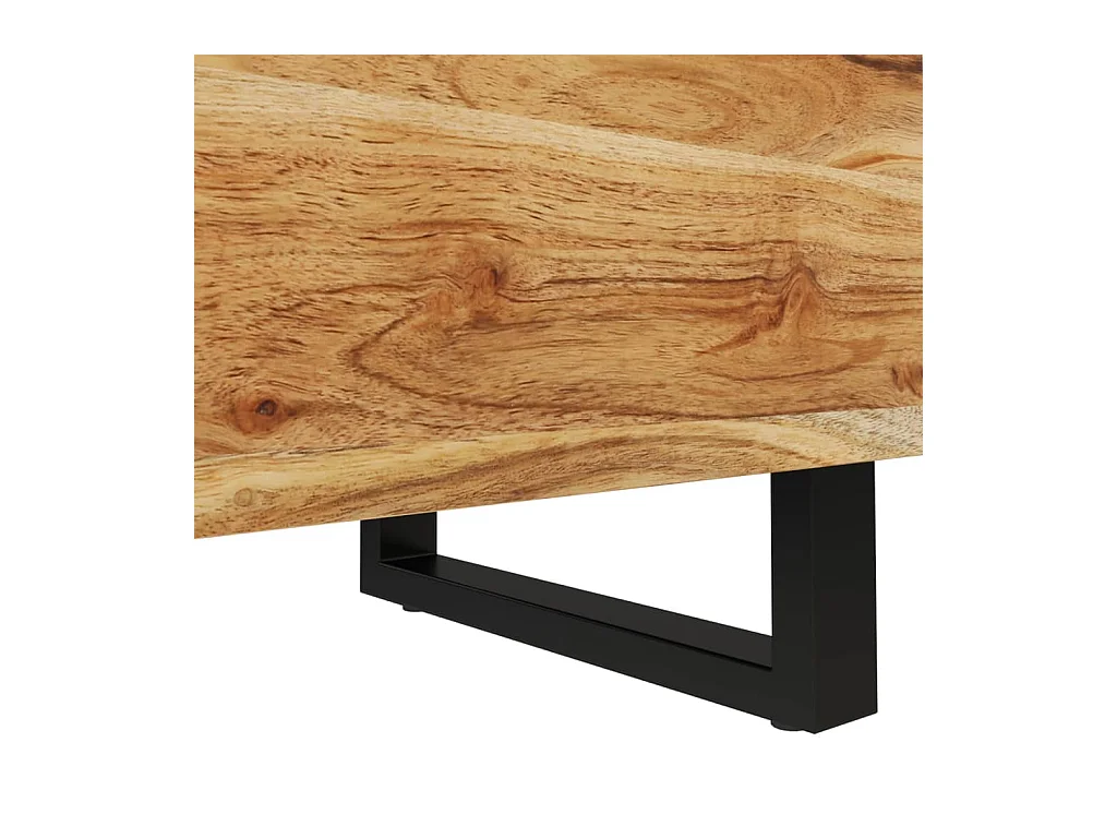 Tanja  Nachttische 2 Stk. 40x33x46 cm Massivholz Akazie
