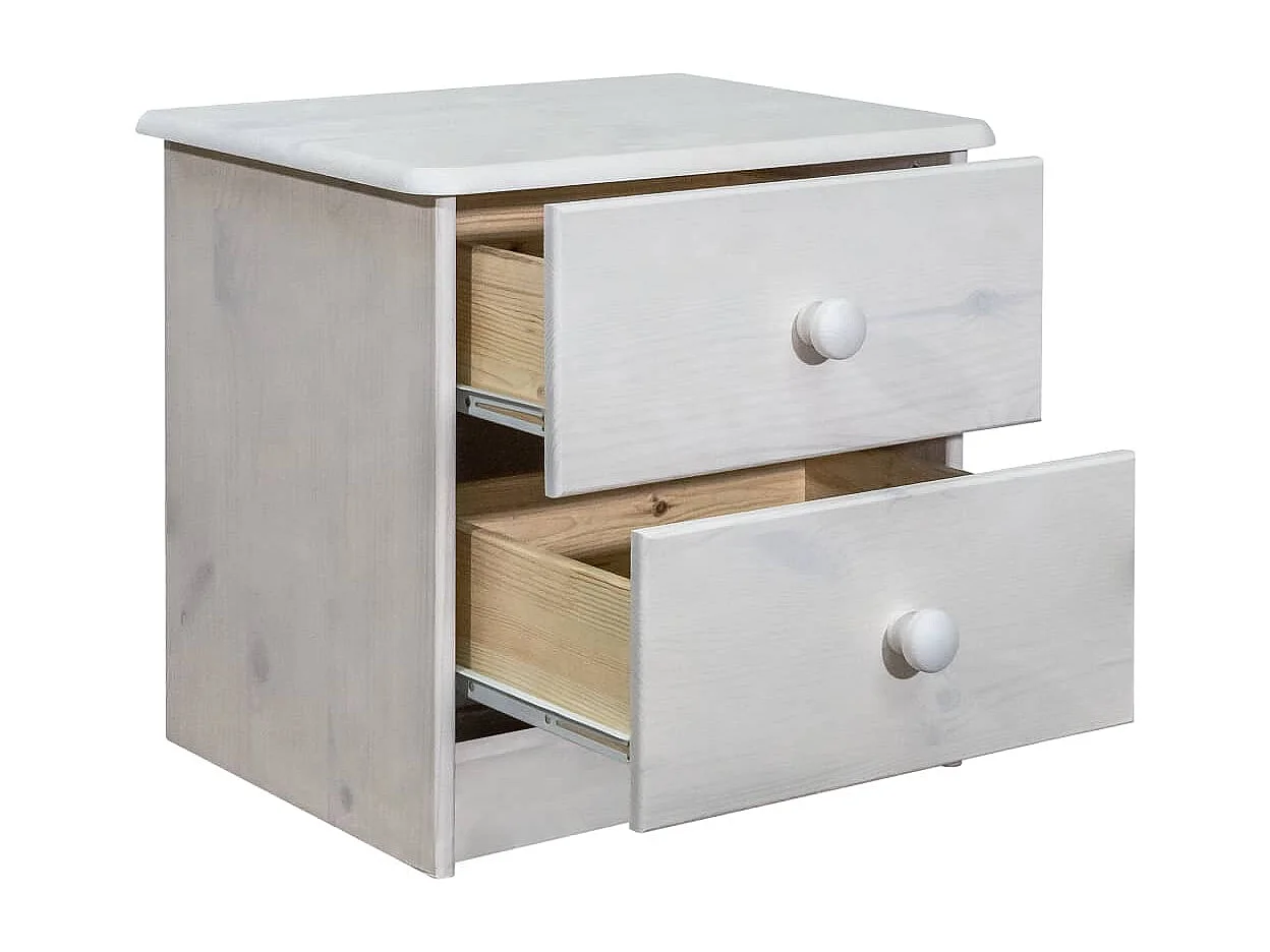 Oskari  Table de chevet 43x34x40 cm Bois de pin solide