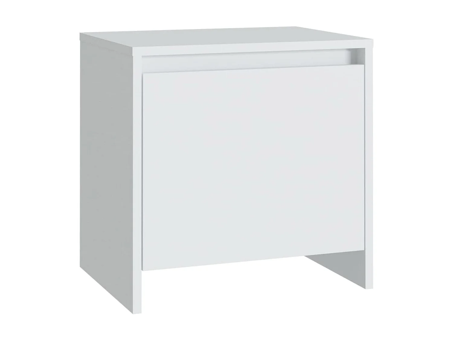 Little Rock  Tables de chevet 2 pcs blanc 45x34x44,5 cm bois d'ingénierie