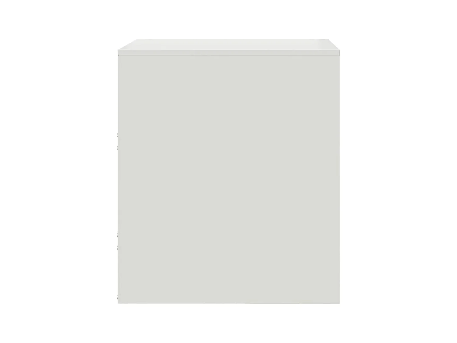 Groton  Tables de chevet 2 pcs blanc 34,5x39x44 cm acier