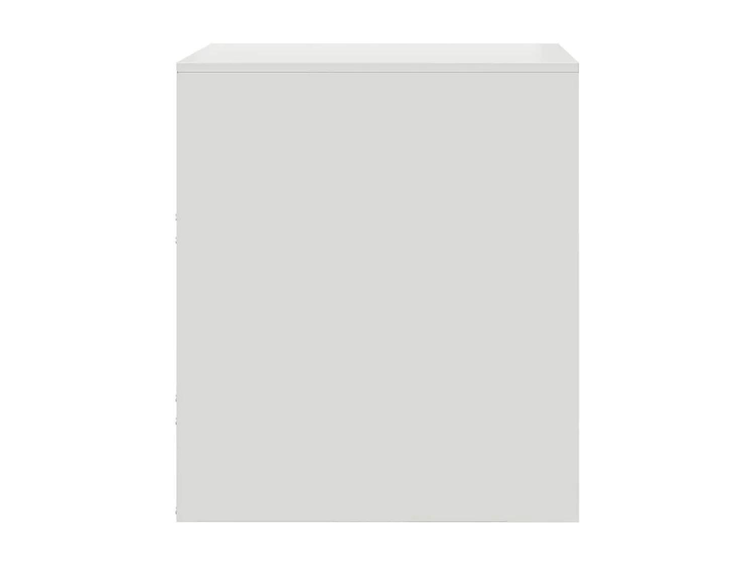 Groton  Tables de chevet 2 pcs blanc 34,5x39x44 cm acier