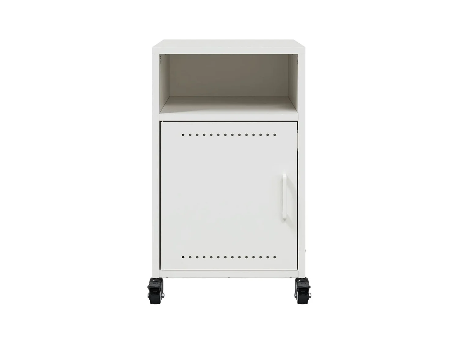 Jana  Tables de chevet 2 pcs blanc 36x39x59 cm acier