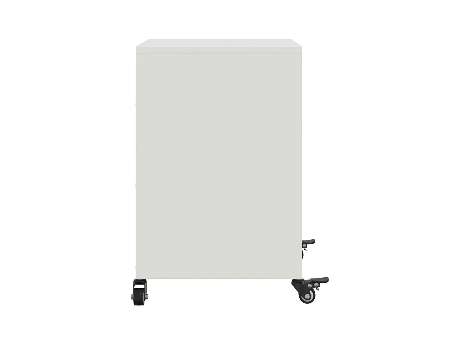 Jana  Tables de chevet 2 pcs blanc 36x39x59 cm acier