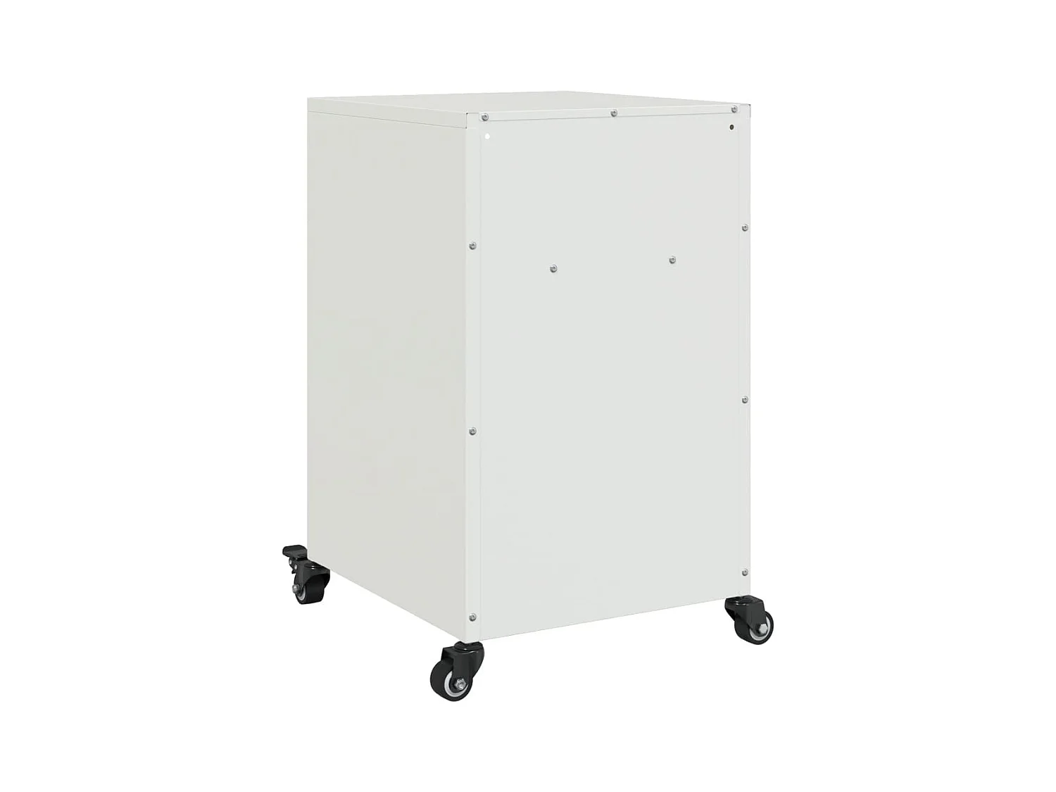 Jana  Tables de chevet 2 pcs blanc 36x39x59 cm acier