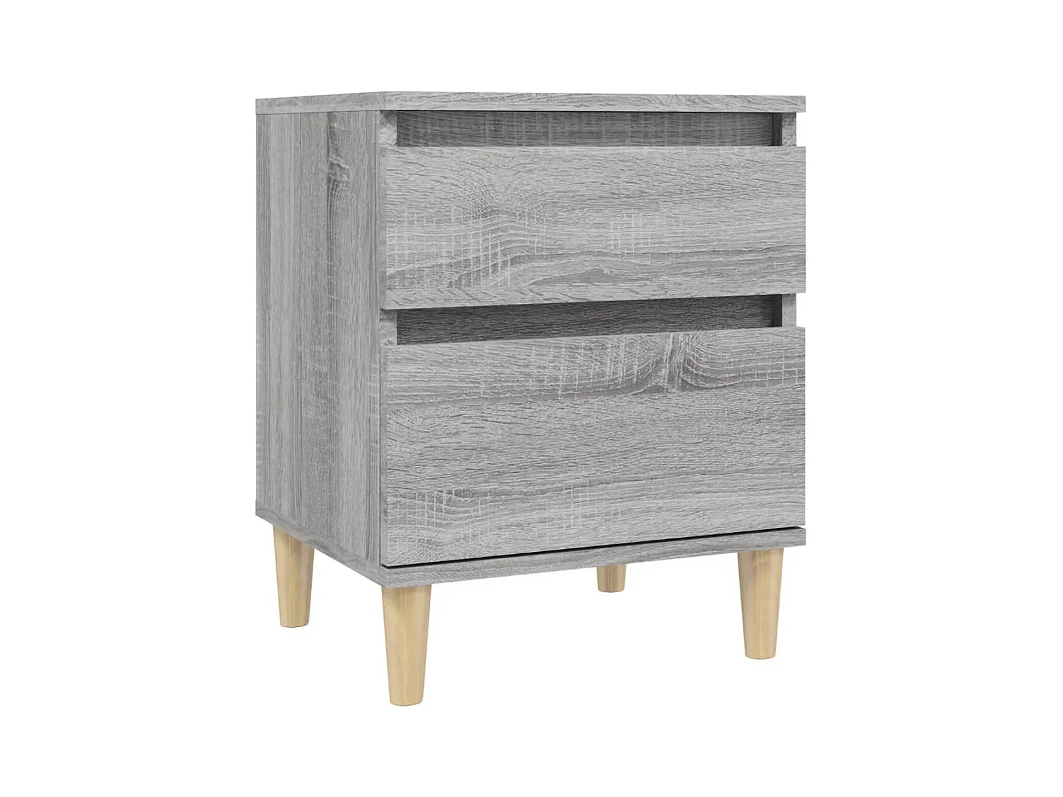 Montmorency  Table de chevet Sonoma gris 40x35x50 cm