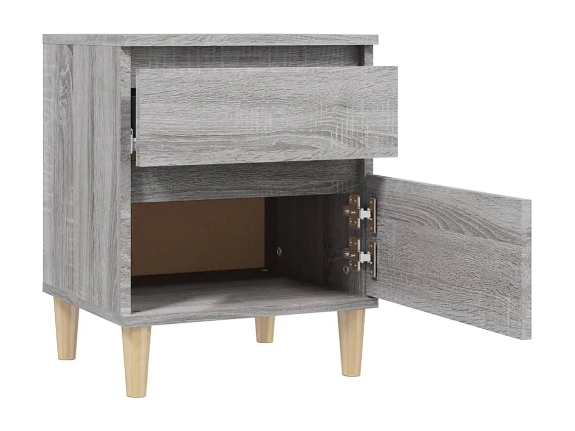 Montmorency  Table de chevet Sonoma gris 40x35x50 cm