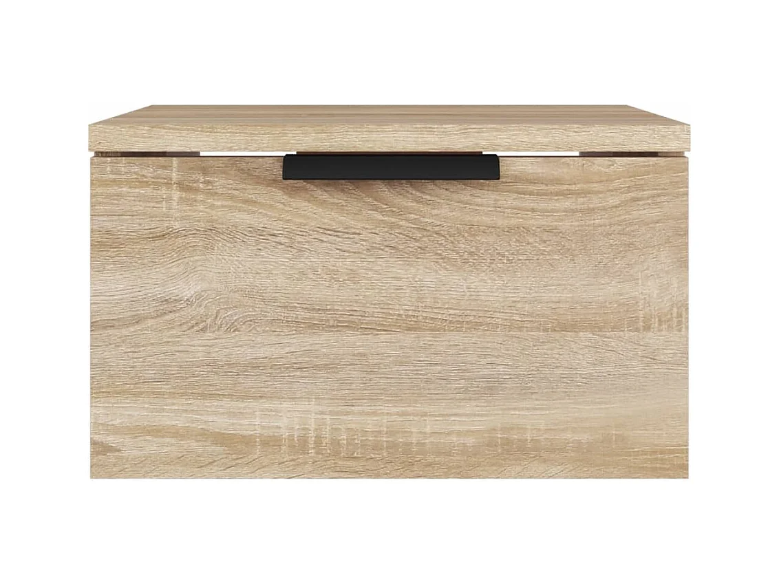 Steve James  Table de chevet murale Chêne sonoma 34x30x20 cm