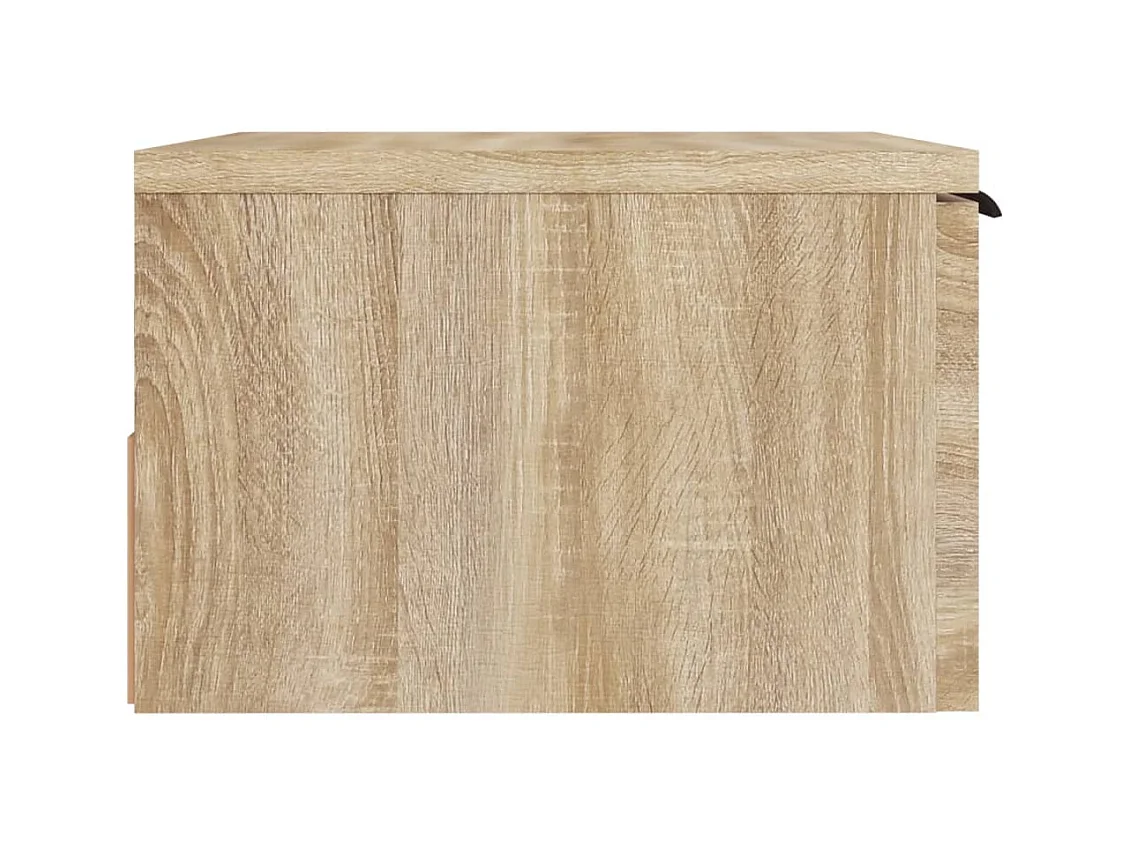 Steve James  Table de chevet murale Chêne sonoma 34x30x20 cm